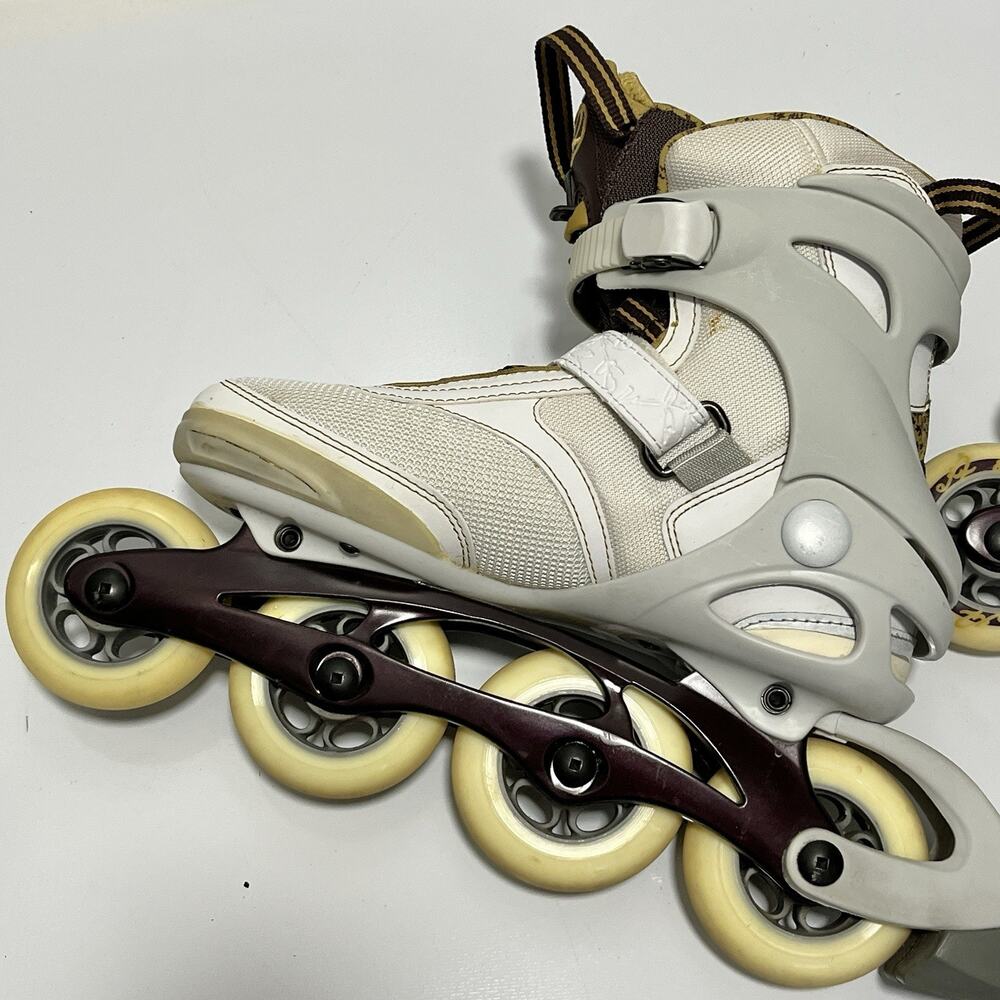 K2 Alexis W Inline Skates Women's US 8 Breast Cancer Awareness 80mm ABEC 5 Good! - Picture 3 of 16